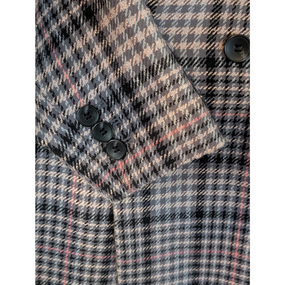 Talbots Tweed Check Double-Breasted Jacket Size 12 - Picture 5 of 7